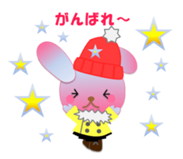 Rabbit and bear daily(Support) sticker #14960638