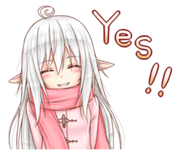 White Elf Girl! sticker #14960711