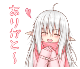 White Elf Girl! sticker #14960713