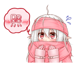 White Elf Girl! sticker #14960723