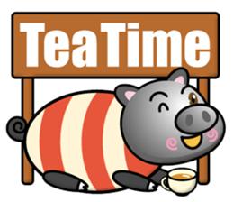 black pig boy sticker #14960729