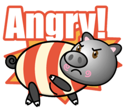 black pig boy sticker #14960730