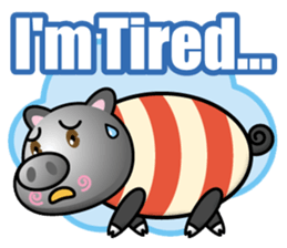 black pig boy sticker #14960731