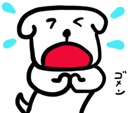 dog of square face sticker part6 sticker #14960802
