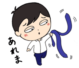 "Hustle Ma-kun" and "Lazy Kenbo" sticker #14961668