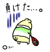 softtennis love bear sticker #14962193