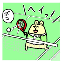 softtennis love bear sticker #14962196