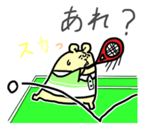 softtennis love bear sticker #14962200