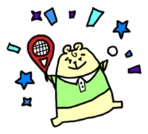 softtennis love bear sticker #14962209