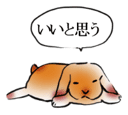 sleep rabbit sticker #14962662