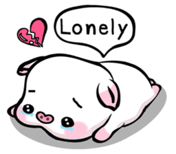 Small Pig & Teddy (EN) sticker #14963014