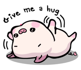 Small Pig & Teddy (EN) sticker #14963015