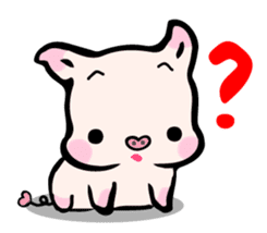 Small Pig & Teddy (EN) sticker #14963020