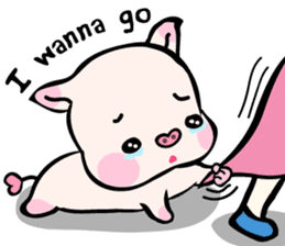 Small Pig & Teddy (EN) sticker #14963022