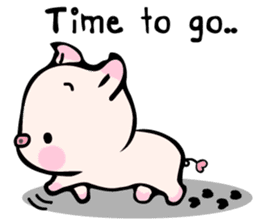 Small Pig & Teddy (EN) sticker #14963024