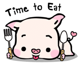 Small Pig & Teddy (EN) sticker #14963033