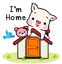 Small Pig & Teddy (EN) sticker #14963040