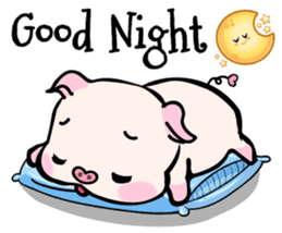 Small Pig & Teddy (EN) sticker #14963043