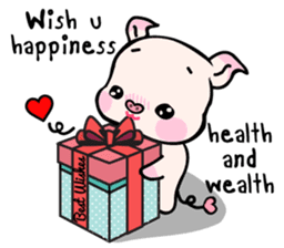 Small Pig & Teddy (EN) sticker #14963044