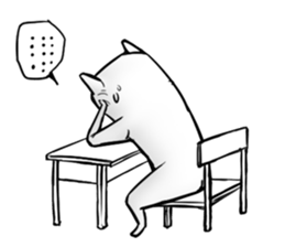 "The Weird Cat" sticker #14963351