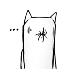 "The Weird Cat" sticker #14963356