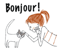 Cheri with Chignon sticker #14963812