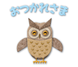 Owl appliques sticker #14964801