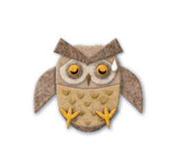 Owl appliques sticker #14964817