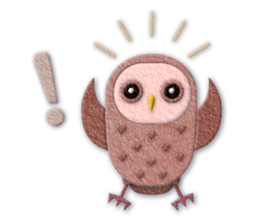 Owl appliques sticker #14964818