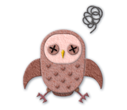 Owl appliques sticker #14964820