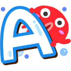 Octopus Sticker (Alphabet version)