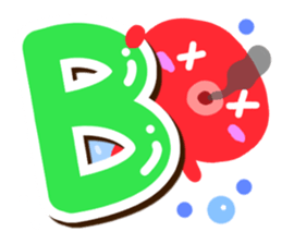 Octopus Sticker (Alphabet version) sticker #14965023