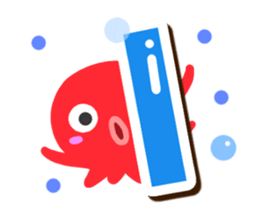 Octopus Sticker (Alphabet version) sticker #14965030