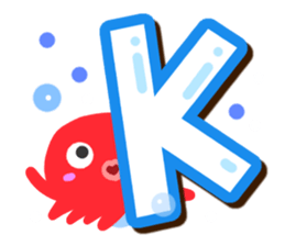 Octopus Sticker (Alphabet version) sticker #14965032