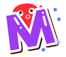 Octopus Sticker (Alphabet version) sticker #14965034