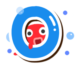 Octopus Sticker (Alphabet version) sticker #14965036