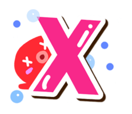 Octopus Sticker (Alphabet version) sticker #14965045