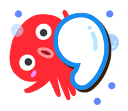 Octopus Sticker (Alphabet version) sticker #14965048