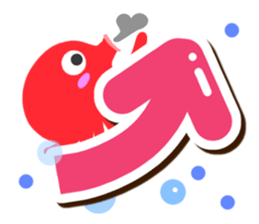 Octopus Sticker (Alphabet version) sticker #14965050