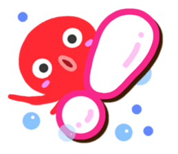 Octopus Sticker (Alphabet version) sticker #14965053