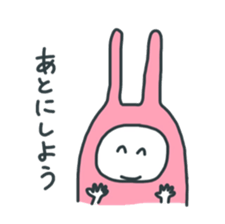 Lazy Pink Psychic Rabbit sticker #14968057