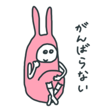Lazy Pink Psychic Rabbit sticker #14968066