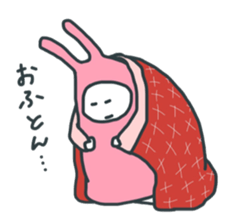 Lazy Pink Psychic Rabbit sticker #14968076