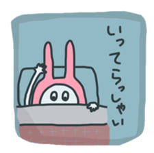 Lazy Pink Psychic Rabbit sticker #14968077