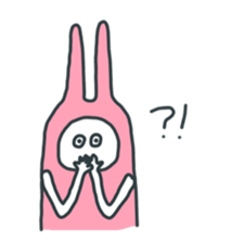 Lazy Pink Psychic Rabbit sticker #14968081