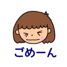 I want a girl to use a sticker sticker #14968397