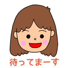 I want a girl to use a sticker sticker #14968408