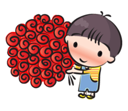 little boy cute cute sticker #14968462