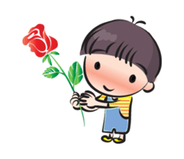 little boy cute cute sticker #14968468