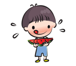 little boy cute cute sticker #14968471